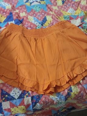 mittoshop Ruffled Orange Women's Skort